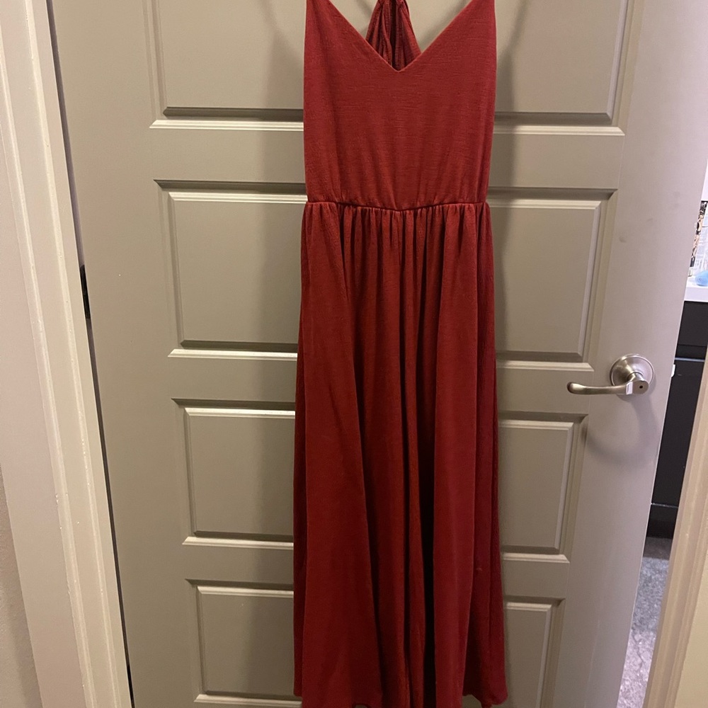 Boutique Rust Orange Jumpsuit